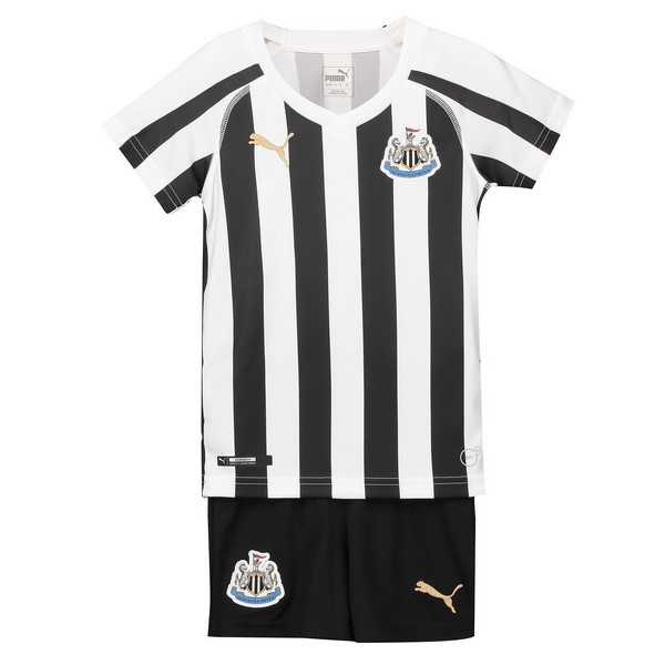 Camiseta Newcastle United Replica Primera Ropa Niños 2018/19 Blanco Negro